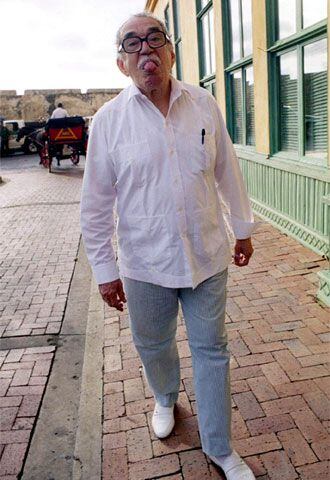 El escritor García Márquez, en Cartagena de Indias el pasado marzo.