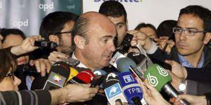 El ministro de Economía, Luis de Guindos. EFE/Archivo