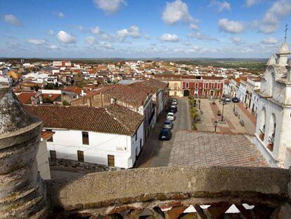 Vista panor&aacute;mica de Zah&iacute;nos (Badajoz).