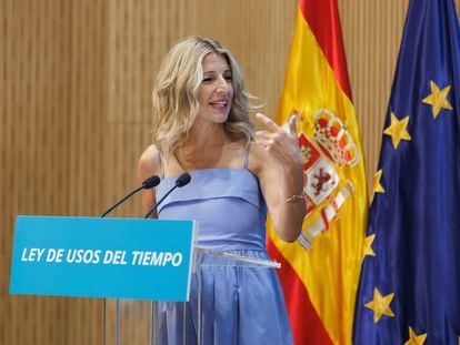 La vicepresidenta segunda del Gobierno y ministra de Trabajo y Economía Social, Yolanda Díaz.
Eduardo Parra / Europa Press