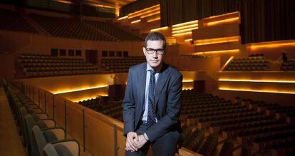 Valent&iacute; Oviedo, gerente del Auditori de Barcelona, en la sala Pau Casals. 