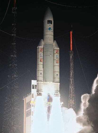 El cohete <i>Ariane 5</i>.