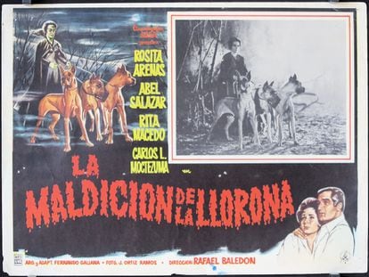 Cartel publicitario de la película 'La maldición de la llorona' (1963), dirigida por el mexicano Rafael Baledón.
