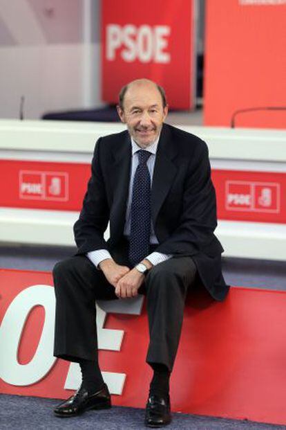 Alfredo Pérez Rubalcaba, el pasado viernes.