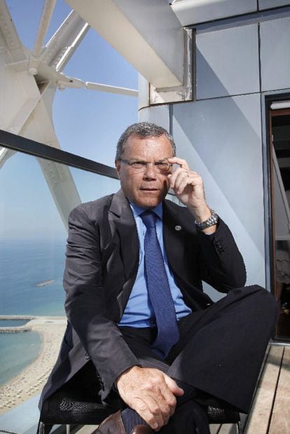 Martin Sorrell, principal ejecutivo de WPP, durante su visita a Barcelona.