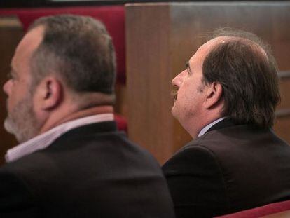 L'exdiputat de CiU, Xavier Crespo, al judici pel 'cas Clotilde'.