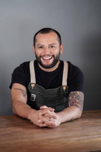 Iván Cadena en el restaurante Mesa Franca.