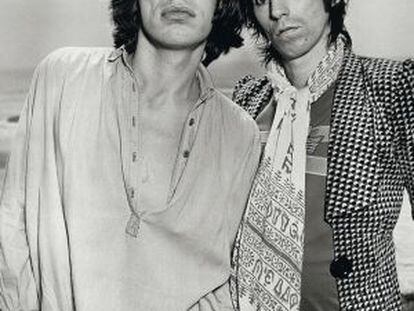 Jagger y Richards en 1975.