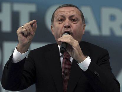 El presidente turco, Recep Tayyip Erdogan, durante un acto el pasado octubre.