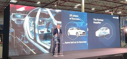 Francisco Riberas en la presentación del plan a 2027.