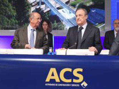 El presidente de ACS, Florentino P&eacute;rez, en una junta de accionistas del grupo.