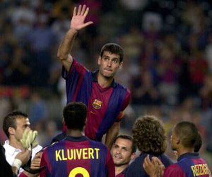 Any 2001. Pep deixa el Barça.