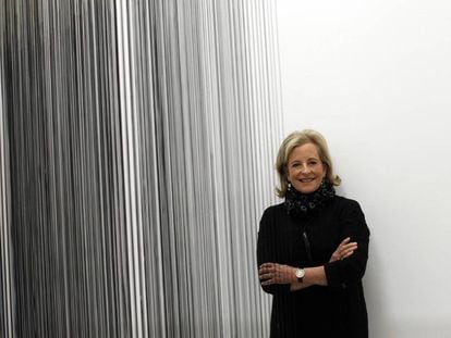 Patricia Phelps de Cisneros, en la exposici&oacute;n de su colecci&oacute;n en el Reina Sof&iacute;a, en Madrid, en 2013.