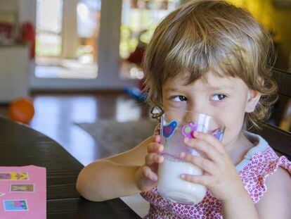 Dar leche entera a los niños no hace que suban de peso