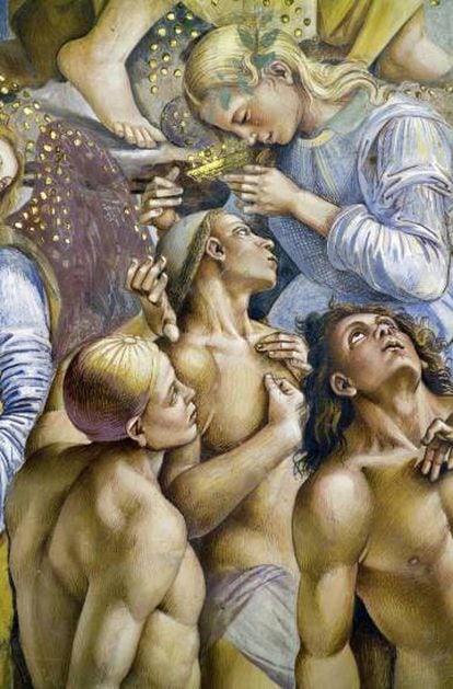 Frescos del juicio final de Luca Signorelli en la catedral de Orvieto.