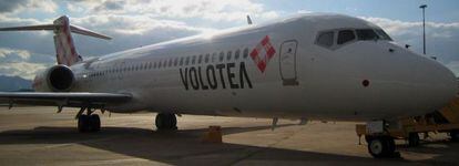 Uno de los aviones de la flota de Volotea.