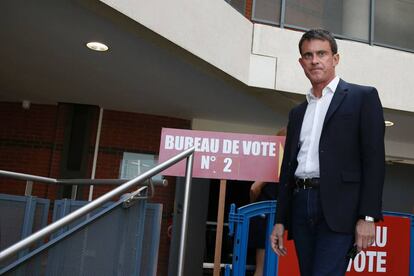 El ex primer ministro socialista y candidato a diputado, Manuel Valls