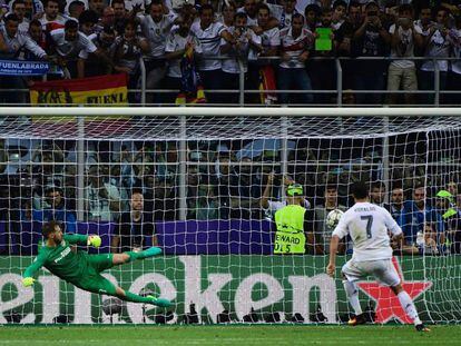 Cristiano lanza el penalti que le da al Madrid la Undécima.