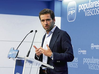 El presidente del PP guipuzcoano, Borja S&eacute;mper, en una imagen de archivo.