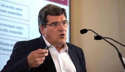 El presidente de la Autoridad Independiente de Responsabilidad Fiscal (Airef), José Luis Escrivá, en una intervención pública la semana pasada.