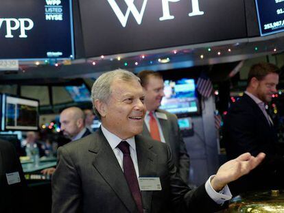 Martin Sorrell en una imagen de archivo en su visita a la Bolsa de Nueva York el pasado diciembre.