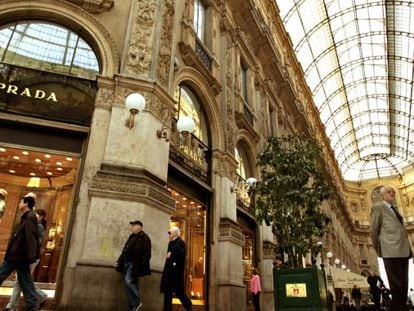 Tienda de Prada en la Galería Vittorio Emanuele II, en Milán.