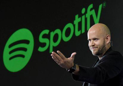Daniel Ek, CEO de Spotify, en una charla en Tokio la pasada semana.