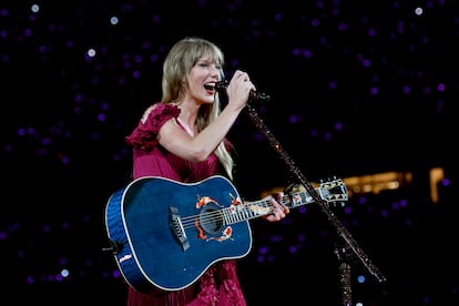 Taylor Swift, durante una actuación en Kansas City, Misuri, el pasado 8 de julio.