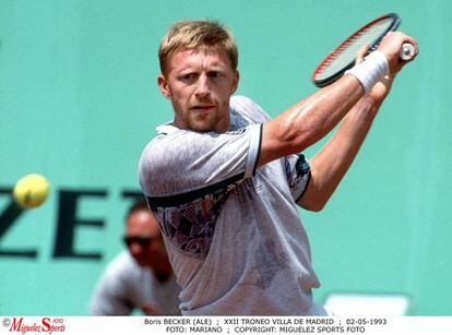Boris Becker durante un torneo en 1994.