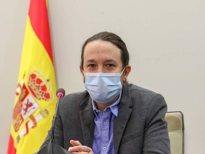 El vicepresidente del Gobierno y ministro de Derechos Sociales y Agenda 2030, Pablo Iglesias