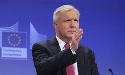 El vicepresidente de la CE y responsable de Asuntos Económicos y Monetarios, Olli Rehn. EFE/Archivo
