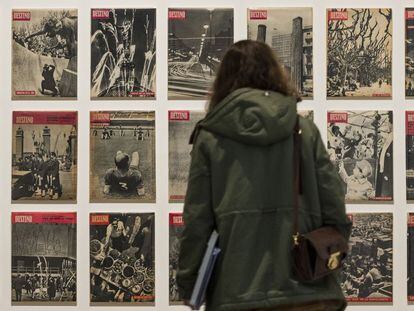 Selecció de portades de la revista 'Destino' (1960-1968), amb fotografies de Forcano, Català-Roca i Maspons-Ubiña, entre d’altres.