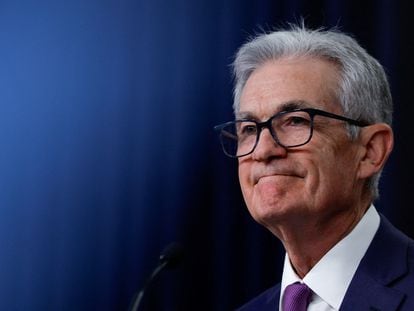 El presidente de la Reserva Federal, Jerome Powell, durante una conferencia de prensa el pasado 31 de enero.