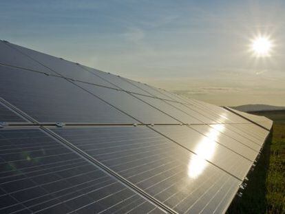 Planta fotovoltaica en Sajonia (Alemania), en agosto de 2012.