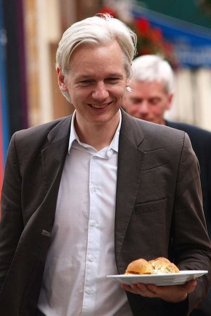 Julian Assange, fundador y editor de Wikileaks, el pasado martes en Londres.