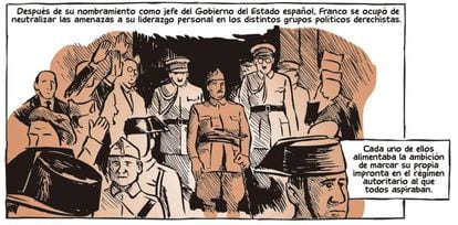 Viñeta de la versión en cómic de 'La guerra civil española', de Paul Preston.