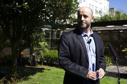 Luís Villares, el viernes en un hotel del centro histórico de Santiago.