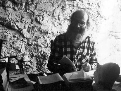 Alexandre Grothendieck, fotografiado en 1979, en Les Aumettes (Mormoiron).