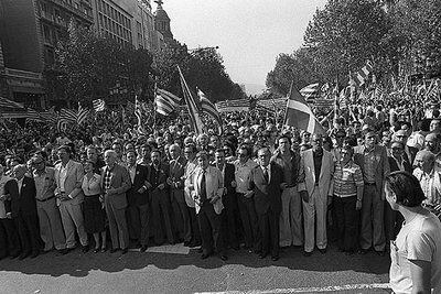 Manifestación del 11 de septiembre de 1977.