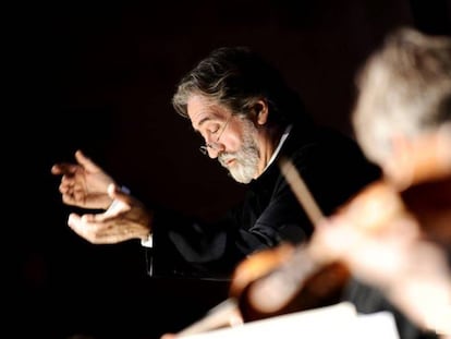 Jordi Savall en un concert recent al Liceu. 