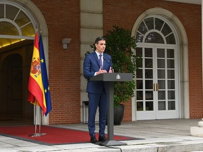 El presidente del Gobierno, Pedro Sánchez, anuncia el adelanto de las elecciones generales al domingo 23 de julio ante el mal resultado electoral del PSOE.