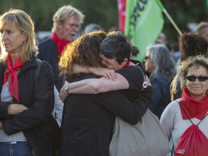 Mares i Àvies per la República, en una manifestació el 24 d'octubre.