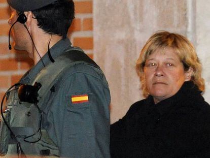 La abogada Arantza Zulueta, cuando fue detenida en abril de 2010.