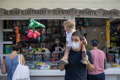 La Feria del Libro de Madrid en el Parque del Retiro el 10 de septiembre.