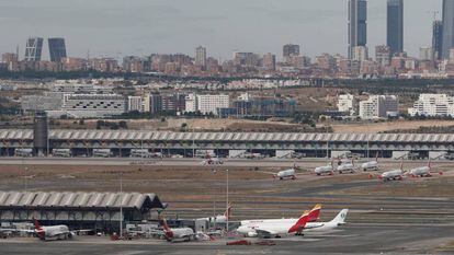 Vista del aeropuerto de Madrid-Barajas.