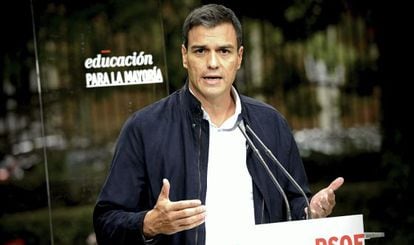 El secretari general del PSOE, Pedro Sánchez, dilluns passat.