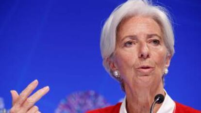 La directora gerente del FMI, Christine Lagarde.