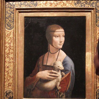 El cuadro de Leonardo da Vinci <i>La dama del armiño.</i>