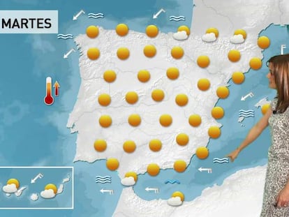 El calor comenzará a ser notable en el Valle del Guadalquivir donde se alcanzarán los 30 grados. En la zona centro, se alcanzarán máximas de 25 grados.