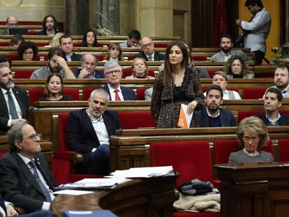 Imatge del ple del Parlament d'aquest dimecres.